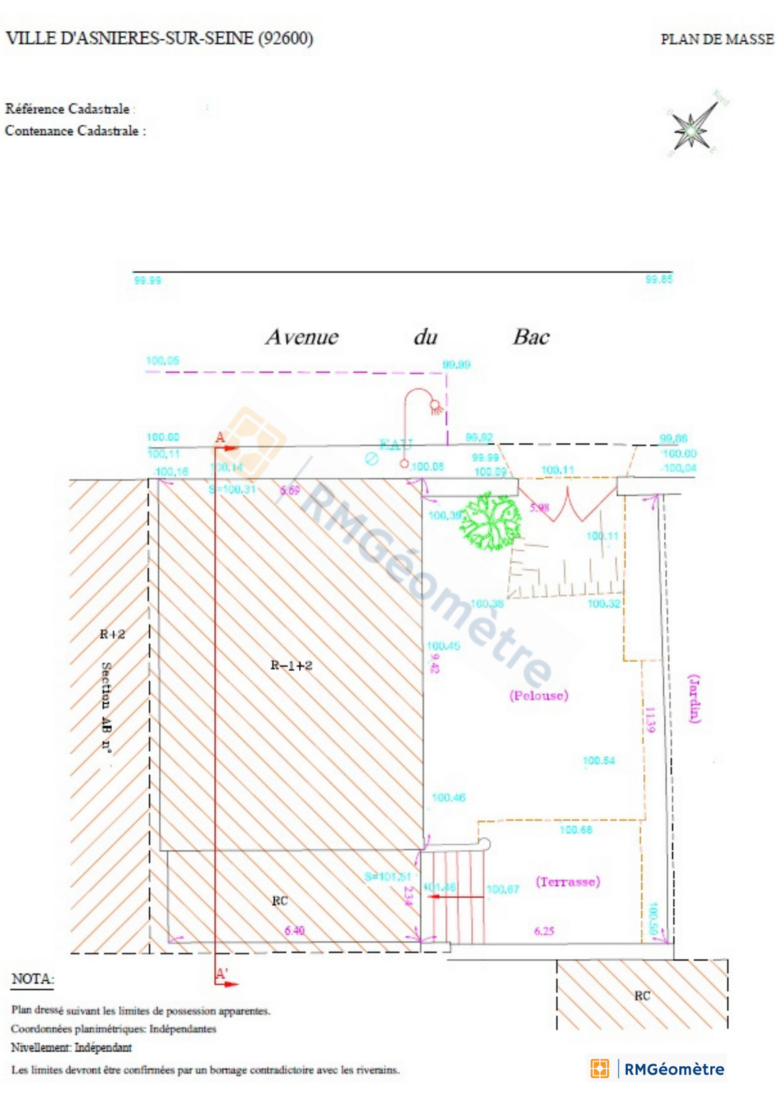 Réalisation RM Géomètre : Asnières-sur-seine