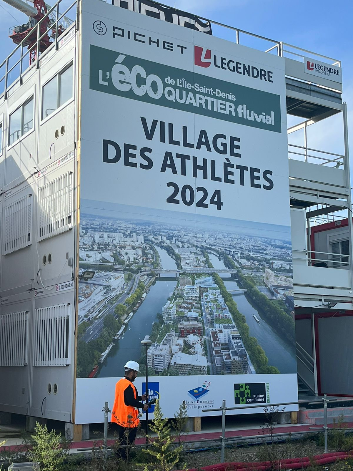 Réalisation RM Géomètre : Village des athlètes Jeux olympiques 2024 L'ile-Saint-Denis 93450